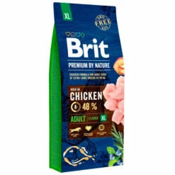 15 Kg Brit Premium By Nature Adult XL, 45-90 Kg Aikuiset
