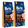 2 X 15 Kg Brit Premium By Nature Adult M, 10-25 Kg Aikuiset
