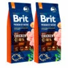 2 X 15 Kg Brit Premium By Nature Sport, Aktiiviset Koirat -lemmikki tallentaa brit premium nature sport