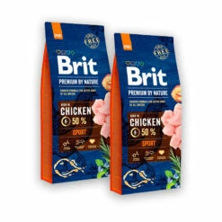 2 X 15 Kg Brit Premium By Nature Sport, Aktiiviset Koirat -lemmikki tallentaa brit sport