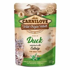 Carnilove Cat Triplapakkaus, Fileitä Kastikkeessa Lajitelmalaatikko X 3 -lemmikki tallentaa carnilove ankka kissanminttu kissan markaruoka fileina kastikkeessa 85g 1 1