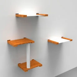 Cat Parkour -kiipeilytasosetti Seinälle, Hoodi (B) -lemmikki tallentaa cat parkour kiipeilytasosetti seinalle hoodi scw02 2