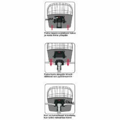 Flamingo Kuljetuskori Polkupyörään, Musta -lemmikki tallentaa flamingo kuljetuskori polkupyoraan musta fl518624 6