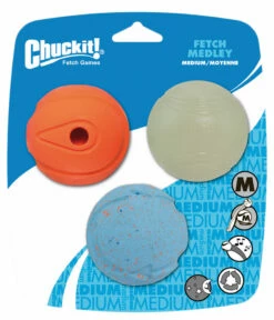 Chuckit! Kumipallot Chuckit Fetch Medley, M 6 Cm, 3 Kpl
