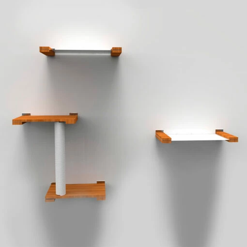 Cat Parkour -kiipeilytasosetti Seinälle, Hoodi (B) -lemmikki tallentaa scw02