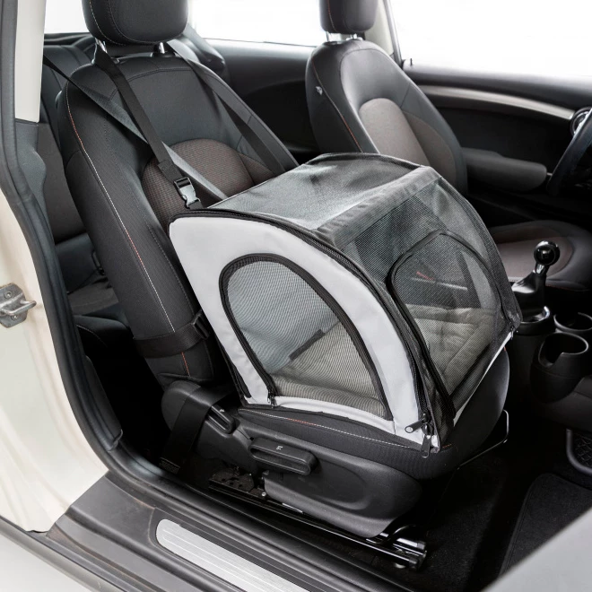 Trixie Kokoontaitettava Autoistuin Lemmikille, Harmaa 4 Trixie Kokoontaitettava Autoistuin Lemmikille, Harmaa - Image 4